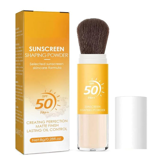 Mineral Sunscreen Setting Powder, Face Powder, Translucent Oil Control Natural Matte Finish, Lightweight Long Lasting Smooth Breathable for All Skin-BrightBean Baby