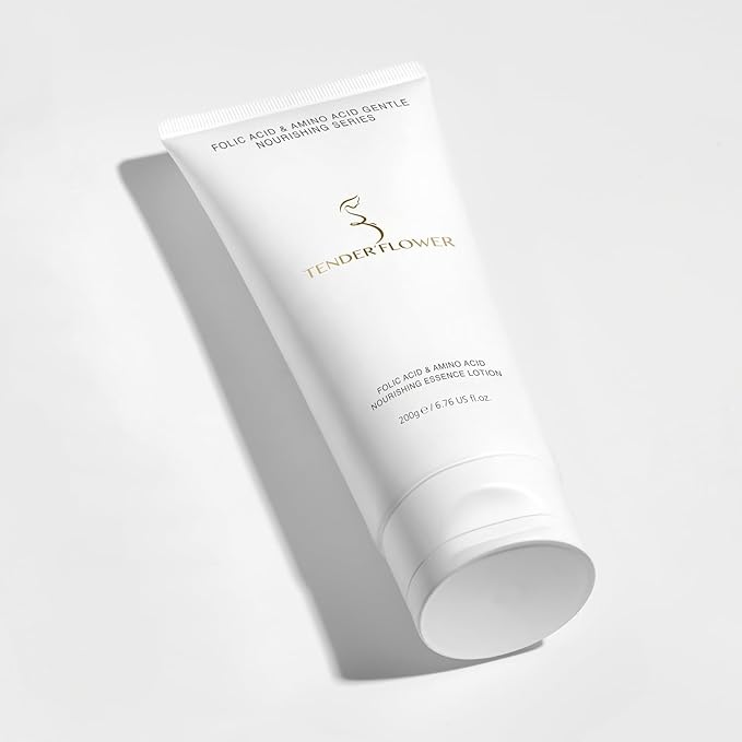 Body Lotion with Folic Acid,Stretch marks cream,Hyaluronic acid body lotion,Shea butter,Skin Firms, Smooth, unscented cream,sensitive skin, Moisturizing Dry Skin (6.7oz)-BrightBean Baby