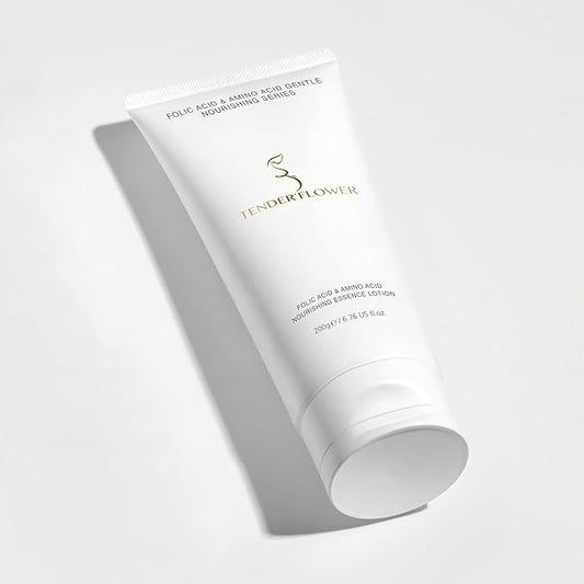 Body Lotion with Folic Acid,Stretch marks cream,Hyaluronic acid body lotion,Shea butter,Skin Firms, Smooth, unscented cream,sensitive skin, Moisturizing Dry Skin (6.7oz)-BrightBean Baby