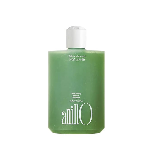 Lime Sunday Refresh Shampoo with Vitamin C, Korean Jeju Tangerine, Mint & Almond Powder for Oily Scalp Care – Exfoliating, Deep Cleansing, Lime Citrus Scent, Silicone & Paraben-Free (15.22 fl.oz)-BrightBean Baby