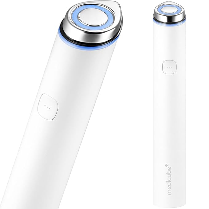 medicube Mini Booster Pro White | Affordable At-Home Facial Skin Care Tool for Beginners - Portable Glow Booster for Glass Skin, Boosting Skin Care Absorption, Skin care for teens, Korean Skin Care-BrightBean Baby