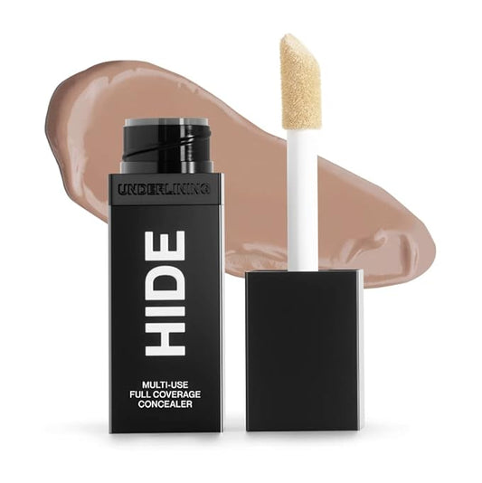 HIDE Liquid Concealer, 0.5 fl. oz. - Medium to Full Coverage Matte Concealer for Acne, Blemishes, Under Eye Dark Circles & Hyperpigmentation, Oil Free Concealer, Color For All Skin Tones (Walnut)-BrightBean Baby