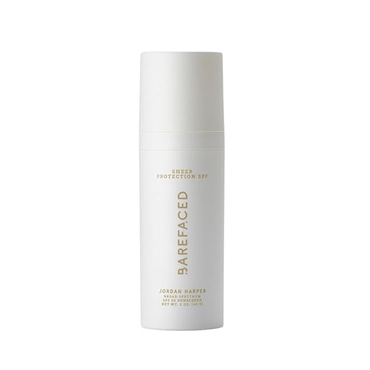 Barefaced Sheer Protection SPF 50+ – Broad-Spectrum Face Sunscreen for women with Zinc Oxide, Niacinamide & Hyaluronic Acid – Oil-Free UV Protection, Hydration & Anti-Aging with Universal Tint (60ml)-BrightBean Baby