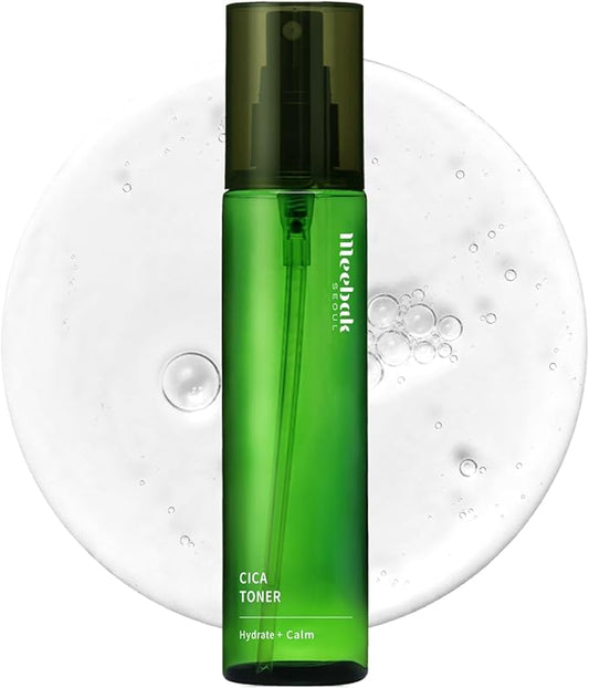 Meebak CICA Toner Spray | Korean Face Mist | Facial Spray with Centella Asiatica & Vitamin E | Soothing Face Toner for Sensitive, Oily, and Combination Skin | 4 fl oz-BrightBean Baby