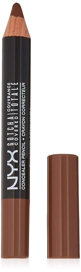 NYX Professional Makeup Gotcha Covered Concealer Pen, Deep Rich, 0.04 Ounce-BrightBean Baby