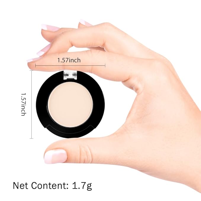 Single Matte Eyeshadow Makeup Palette, Neutral Beige Nude Eyeshadows Singles, Monochrome Eye Shadow Palette Makeup for Women, de sombras de ojos, Highly Pigmented Daily Evening Girls Eyeshadow-BrightBean Baby