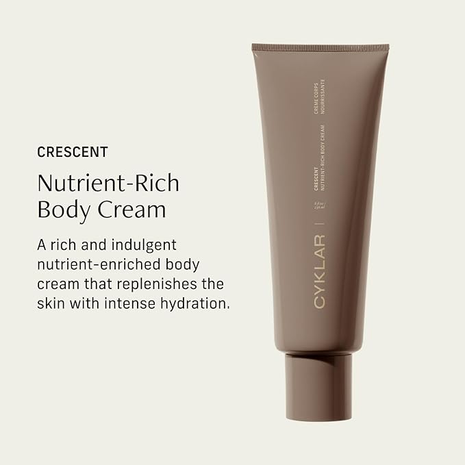 Nutrient Rich Body Cream. Crescent Fragrance Nourishing Moisturizer with Niacinamide and Banana Flower Extract. Deep Hydration, Thick Body Lotion, Dry Skin Cream for Women and Men, 8 Fl Oz-BrightBean Baby