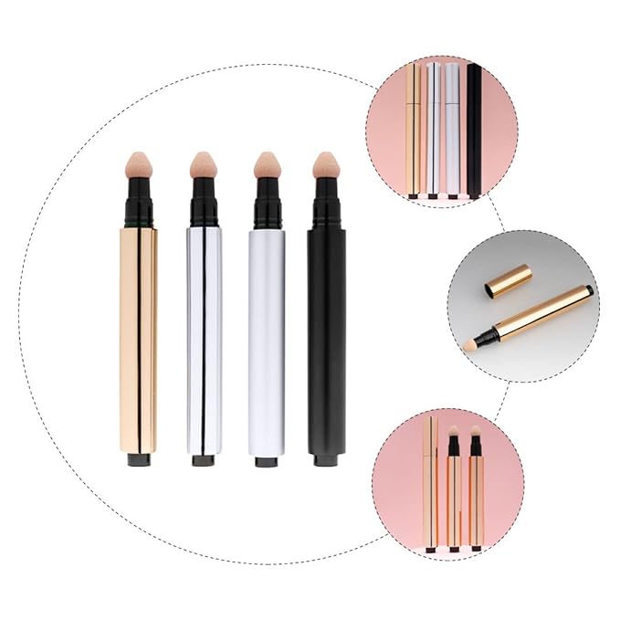 Beaupretty 4Pcs 3ml Empty DIY Cosmetics Tube Empty BB Cream Bottle Concealer Sub Tube Liquid Foundation Tube,-BrightBean Baby