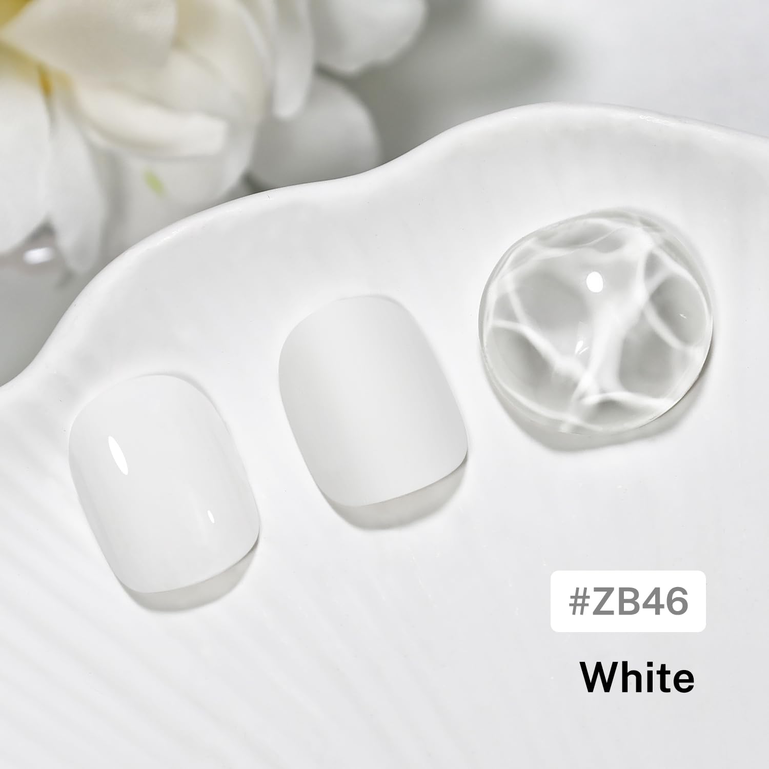 16.5ml White Nail Polish Large Volume Quick Drying Nail Polish, Fast Drying and Long Lasting Color Nail Art DIY Home Manicure Gift for Women-BrightBean Baby