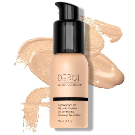 Foundation Full Coverage Liquid Foundation Cream - Lightweight Concealer - Suitable for All Skin Types (whipped cream 01)-BrightBean Baby