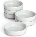 famiware Milkyway Ceramic Soy Sauce Dish, Dipping Bowls Set of 6, Dipping Sauce Bowls/Dishes, 4oz Small Serving Bowls for Side Dishes, Condiment, Sushi, Appetizer, Dessert, White