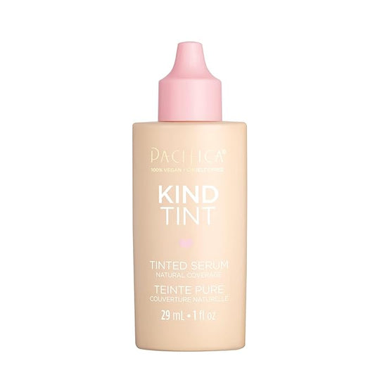 Pacifica Beauty Kind Tint Tinted Serum, Skincare, Vegan Collagen, Hyaluronic Acid, Vitamin C, Niacinamide, Caffeine, Hydrating, Lightweight Foundation, Natural Dewy Skin, Shade 22, 1 fl oz (1 Count)-BrightBean Baby