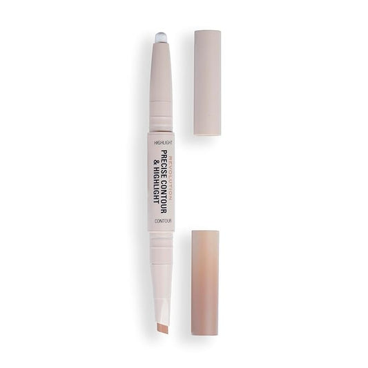 Revolution Beauty, Precise Contour & Highlight Stick, All-In-One Face Makeup Product, Highly Blendable with Matte Finish, Vegan & Cruelty-Free, Medium-BrightBean Baby
