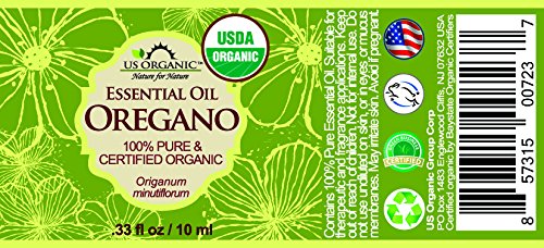 US Organic 100% Pure Oregano Essential Oil - USDA Certified Organic, Steam Distilled (10 ml)-BrightBean Baby