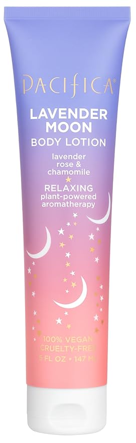 Pacifica Lavender Moon Body Lotion – Relaxing Lavender & Rose Scented Moisturizer w/Chamomile & Vitamin E, Calming Aromatherapy Cream for Nighttime Shower Vegan & Cruelty-Free Dermatologist Tested-BrightBean Baby