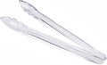 New Star Foodservice 35520 Utility Tong, High Heat Plastic, Scalloped, 12 inch, Set of 12, Clear