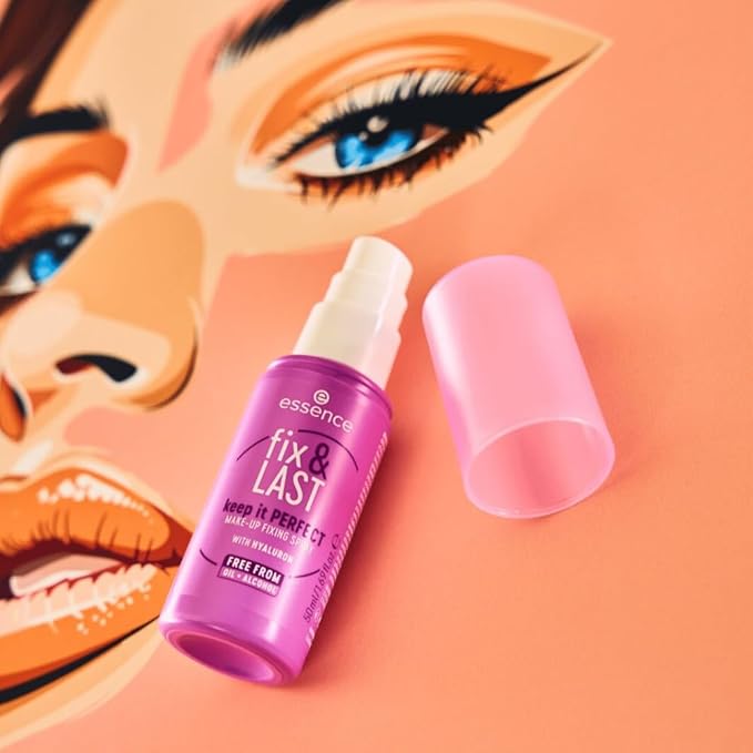 essence | Fix & Last Keep It Perfect Makeup Fixing Spray | Weightless, All-Day Setting | Vegan & Cruelty Free-BrightBean Baby