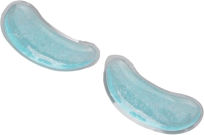 Asixxsix Gel Ice Pack, Reusable Cooling Eye Pads, Hot Cold Compress Leakage Proof Portable Soft and Skin Friendly Under Eye Patches for Dark Circles and Puffiness, Eye Relax-BrightBean Baby