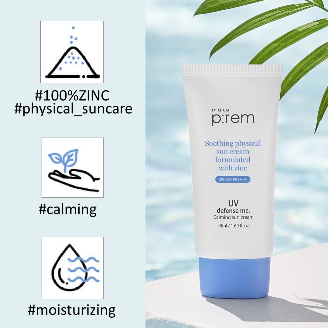 MAKE P:REM UV Defense Me. Calming Sun Cream-BrightBean Baby