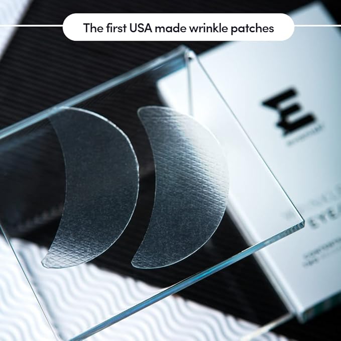 Wrinkle Repair Eyes and Smile - Hydrating Under Eye Patches for Puffy Eyes and Fine Lines - Reusable Silicone Gel Masks - Anti-Wrinkle Treatment, USA Made (2 Count)-BrightBean Baby