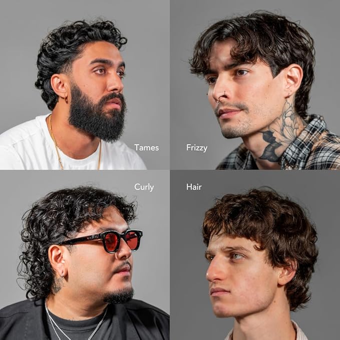 BluMaan Hydrating Hair Oil - Designed for Dry, Frizzy, Straight, or Curly Hair - 100% Natural Men's Hair Strengthening Oil - 60 ml / 2.0 oz-BrightBean Baby