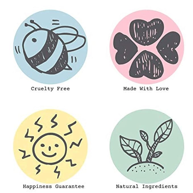 Bella & Bear Tropical Travel Pack, Self Care Kit, Includes Cruelty Free Shampoo, Conditioner, Body Scrub, Face Mask,1oz, Pack of 4-BrightBean Baby