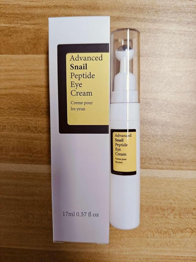 Advanced Snail Peptide Eye Cream for Dark Circles & Puffiness, Snail Mucin Eye Cream with Niacinamide Reduce Wrinkles & Fine Lines, 2 Pcs Under Eye Roller Cream for Moisturizing.-BrightBean Baby