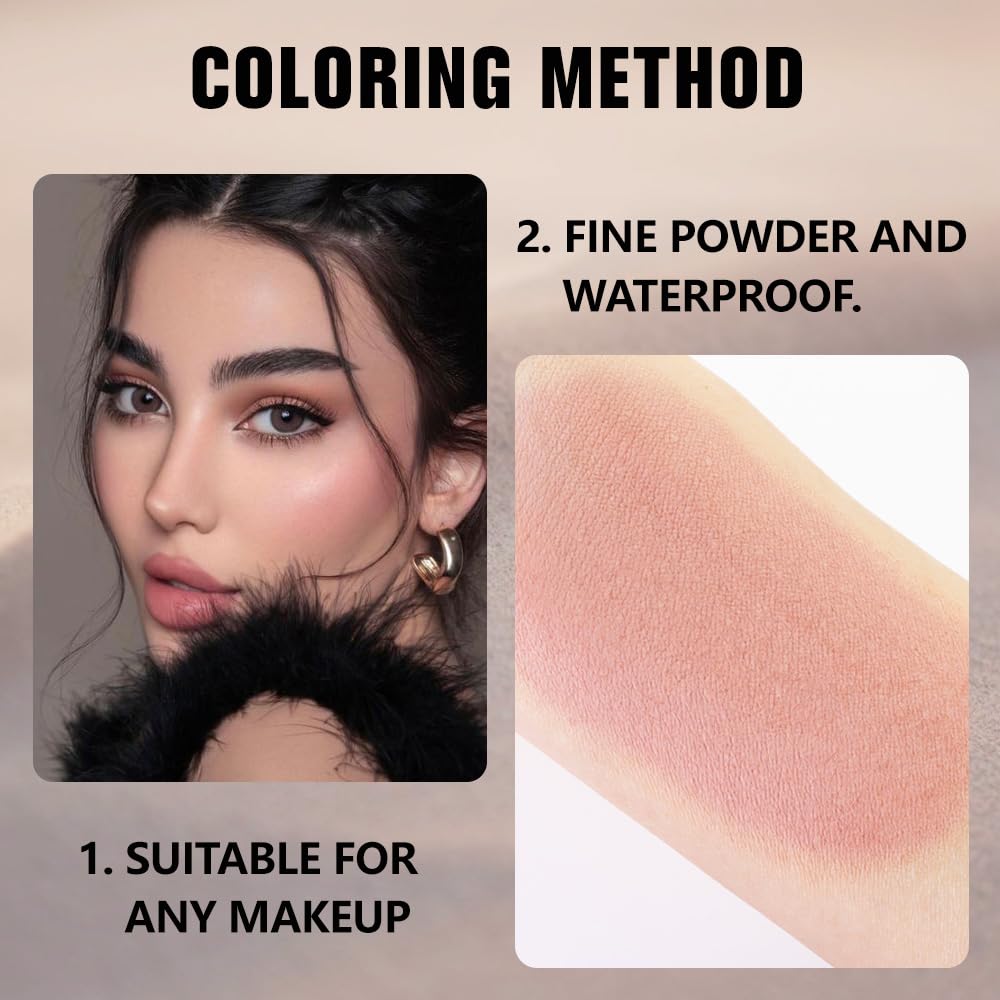 Matte Singe Eye Shadow Palette Makeup, Matte Nude Pink Monochrome Eyeshadow For Old Women, Mini Singe Pressed Pigmented Waterproof Sombras Para Ojos, Vegan, Talc, Paraben & Cruelty Free, 19-BrightBean Baby