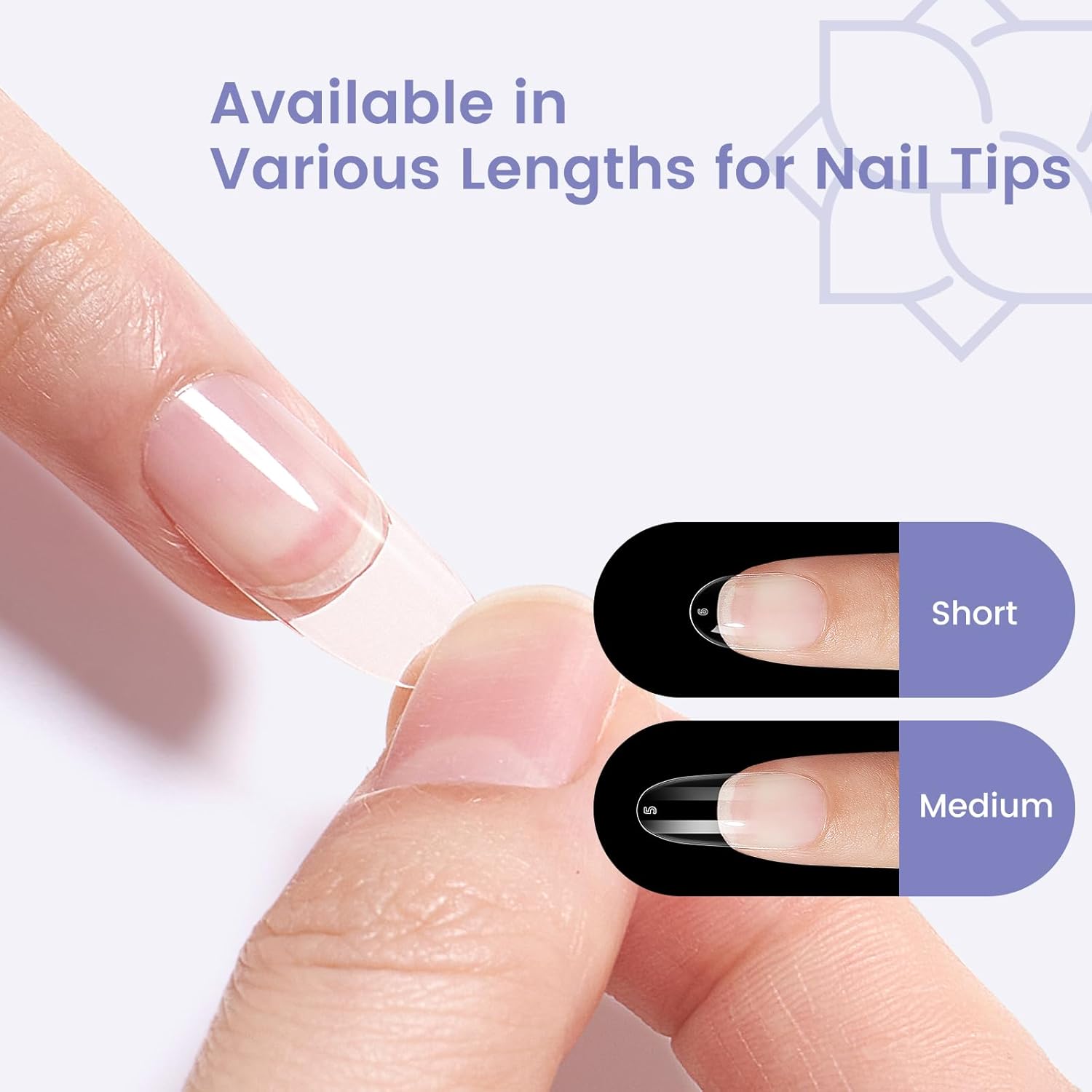 Short Oval Round Nail Tips, 240PCS Soft Gel Pre-shaped Half Matte Short Round Gel Nail Tips, 12 Sizes Full Cover Acrylic Press on Fake Nails for Nail Extension Art DIY Nail Salon-BrightBean Baby