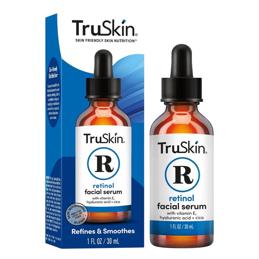 TruSkin Retinol Serum for Face – Gentle Anti-Aging Serum with Retinol, Hyaluronic Acid, and Vitamin E for a More Youthful Feel – Skin Care Made to Improve Look of Fine Lines, Wrinkles, 1 fl oz-BrightBean Baby