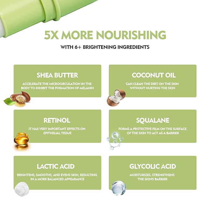 Retinol Eye Stick Anti Aging Eye Cream For Dark Circles and Puffiness, Fade Fine Lines and Firm Skin, Under Eye Balm Glow, Brightening Stick for Daily Anti-wrinkle Cream-BrightBean Baby