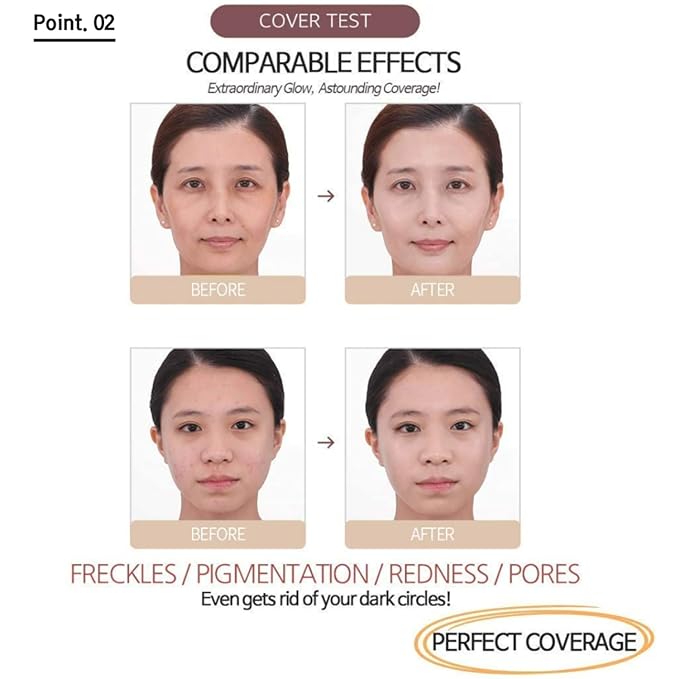 Miba SEASON 2 Full Coverage Big Cushion Foundation SPF50+ PA++++ Refill (23)-BrightBean Baby