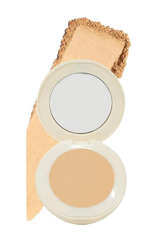 FARMASI Makeup BB All in One Powder, Lightweight, Long-Lasting Medium-Full Coverage with Flawless Finishing, will Look More Natural and Smooth Than Ever, 0.5 oz, Cool Deep-BrightBean Baby