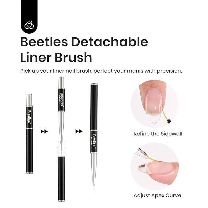 Beetles Builder Gel 2Pcs Clear 7 in 1 15ml Builder Gel Set for Nail Extension Building Nail Apex Strengthen Thin Nails DIY Salon at Home Nail Art Design for Women-BrightBean Baby