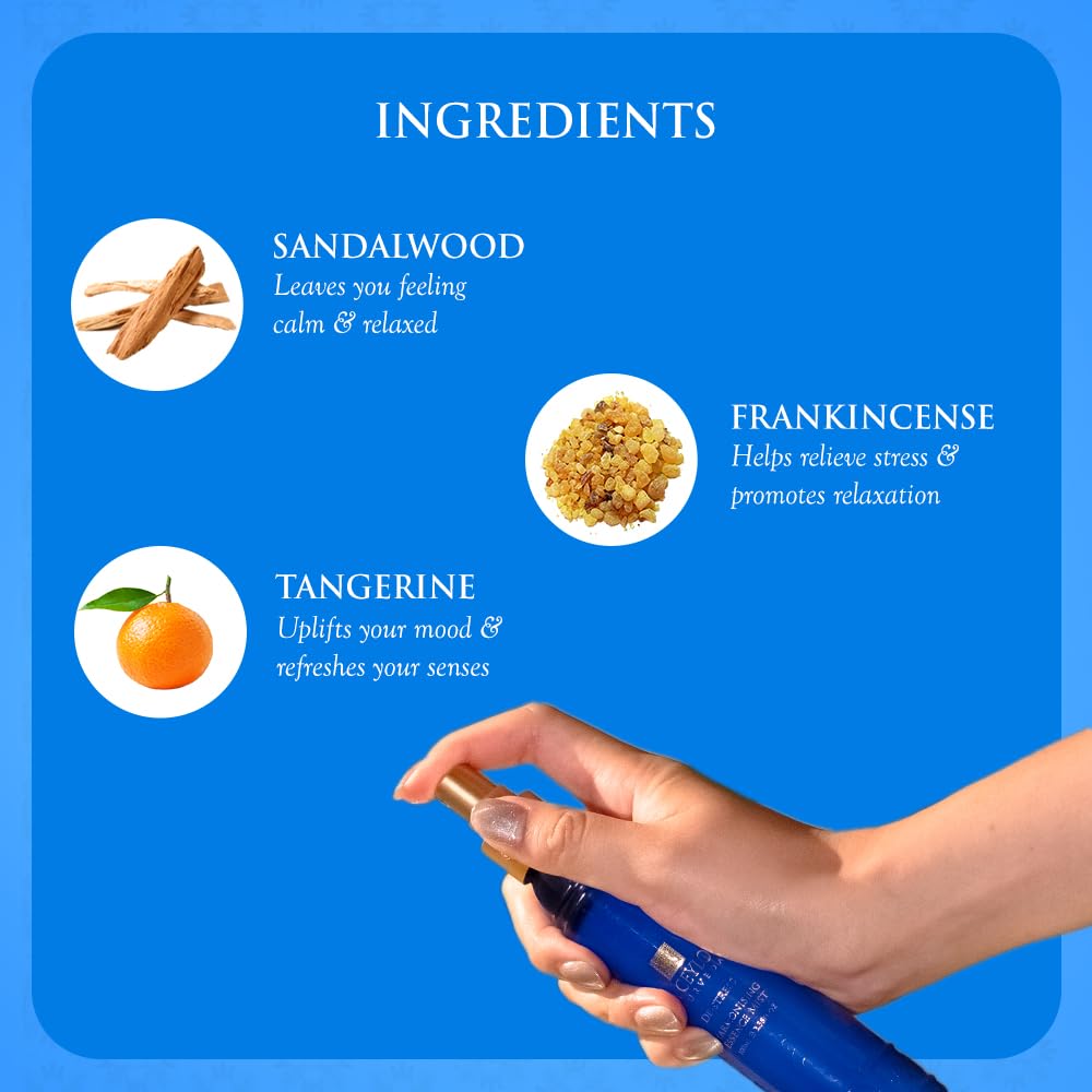 SPA CEYLON De-Stress - Harmonising Essence Mist | Non-Oily Natural Mist | Reduces Stress | Luxuriously Fragrant | Suitable for all skin types (100 ml, Frankincense)-BrightBean Baby