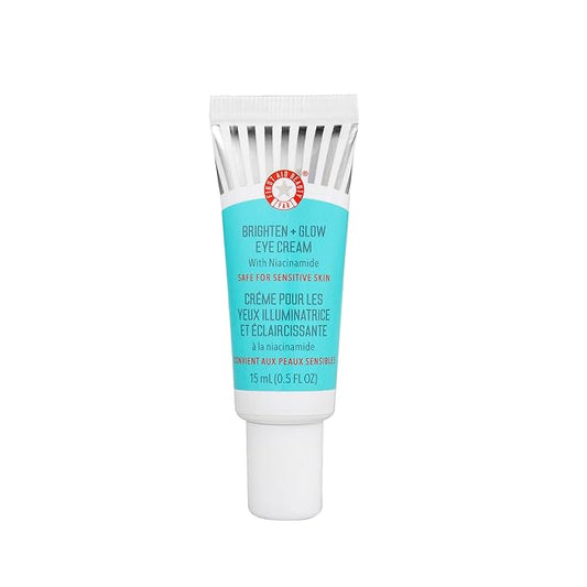 First Aid Beauty Brighten + Glow Niacinamide Eye Cream – Illuminating Brightening Cream to Help Hydrate & Reduce the Look of Dark Circles – 0.5 oz.-BrightBean Baby