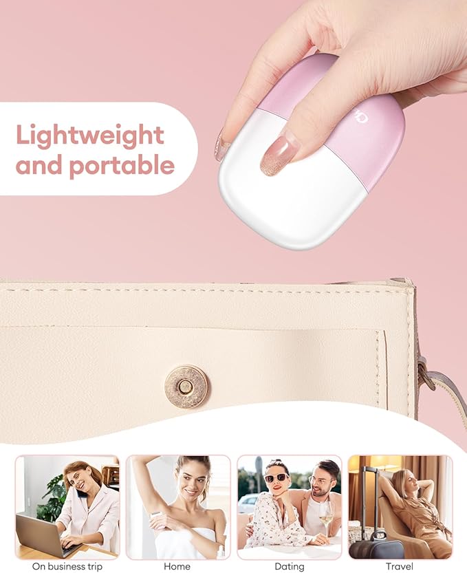 CkeyiN Electric Shaver for Women, IPX65 Waterproof Dry Wet Use Women's Electric Razor for Legs, Armpit, Bikini Public Hair Trimmer with Detachable Head, Cordless/Portable/Rechargeable Foil Shaver-BrightBean Baby