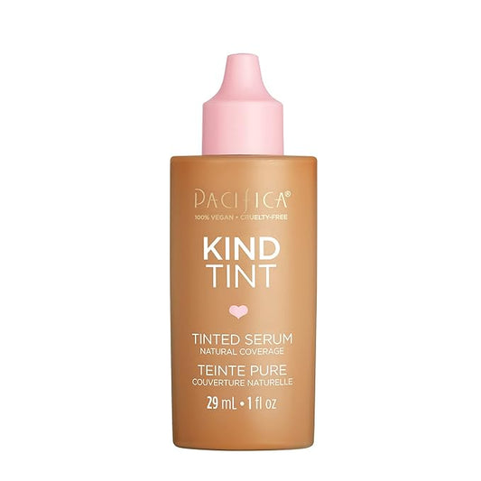 Pacifica Beauty Kind Tint Tinted Serum, Skincare, Vegan Collagen, Hyaluronic Acid, Vitamin C, Niacinamide, Caffeine, Hydrating, Lightweight Foundation, Natural Dewy Skin, Shade 09, 1 fl oz (1 Count)-BrightBean Baby