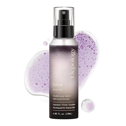 depology Glowing Spray Serum, Hydrating & Firming Facial Mist, Radiance Skin, Smooths Fine Lines and Wrinkles, Face Mist with Hyaluronic Acid & Collagen, Facial Spray for All Skin Types, 4.06 Fl Oz.-BrightBean Baby