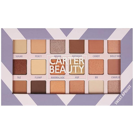 Carter Beauty 18 Shade Eyeshadow Palette | Long Lasting Eye Shadow Makeup | Shimmer & Matte Vibrant Colors (Sweet Apricot)-BrightBean Baby