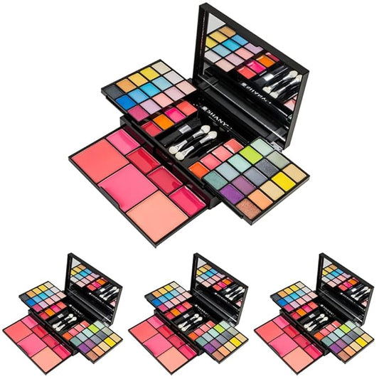 SHANY 'Fix Me Up' Makeup Kit - Eye Shadows, Lip Colors, Blushes, and Applicators (Pack of 4)-BrightBean Baby