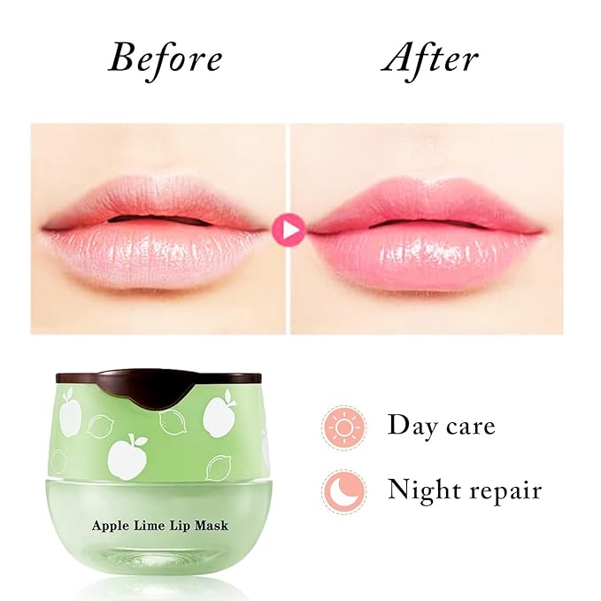 2 PCS Bee Lip Balm Honey Pot, Strawberry & Honey Lip Sleeping Masks Overnight, Hydrating Prevention Dry and Cracked Lip Scrubs Exfoliator Lip Care, Reduces Lip Lines-BrightBean Baby