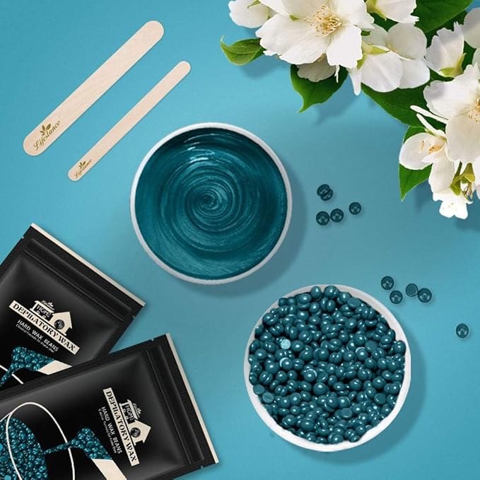 Lifestance Waxing Kit for Women & Men - L2 Digital Wax Pot Warmer, Brazilian & Bikini Hair Removal Kit with 14.1oz Hard Wax Beads & 42 Accessories, Professional for Face, Leg, Eyebrow, Body at Home-BrightBean Baby