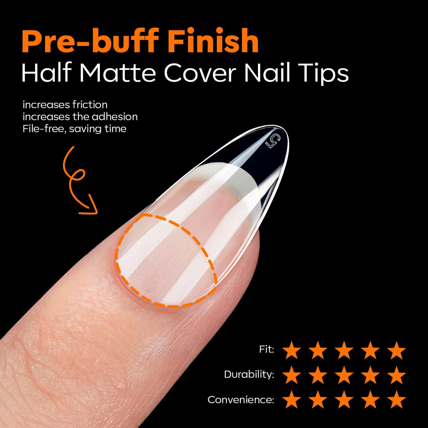 modelones Short Almond Nail Tips, Pre-shaped Soft Gel Tips Fake Nails False Acrylic Clear Full Cover Press on Extension Kit Gel Manicure DIY at Home 216PCS 12Sizes-BrightBean Baby