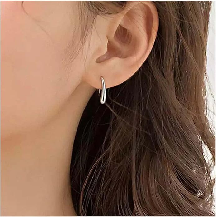 Vintage Water Drop Earrings Gold Teardrop Earrings Tiny Droplet Earrings Minimalist Everyday Earrings Jewelry for Women and Girls-BrightBean Baby