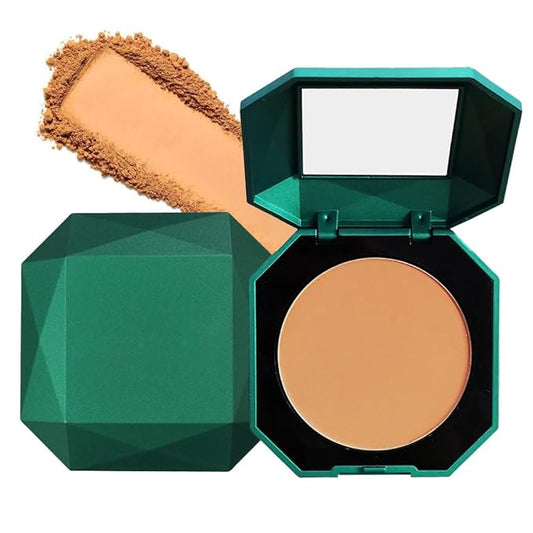 Pressed Matte Face Powder Makeup & Setting Powder for Poreless Wrinkle Blurring Contour Concealer Finishing,Lightweight,High Coverage,Shine Control, N.W 10g (02)-BrightBean Baby