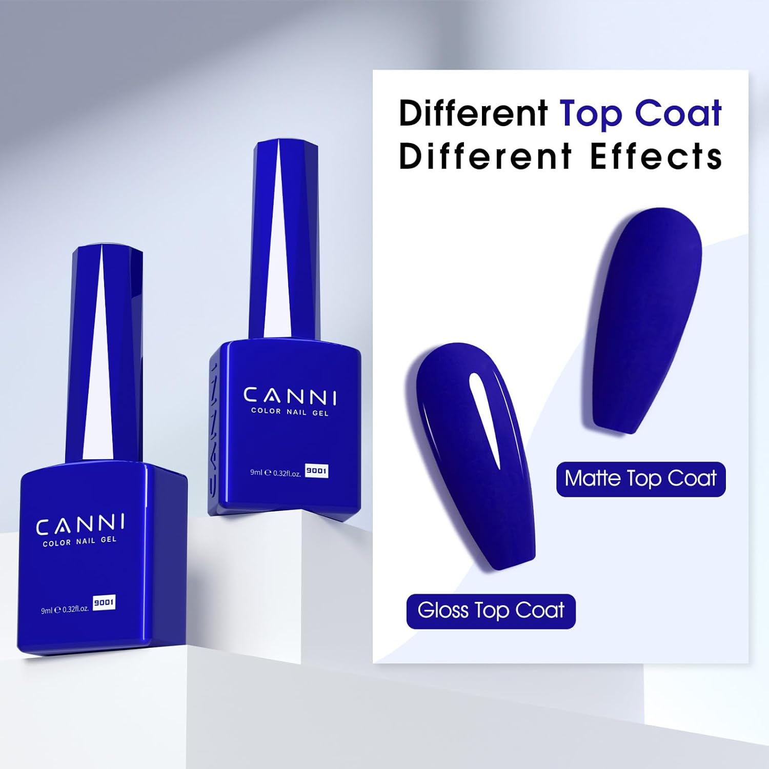 CANNI Royal Blue Gel Nail Polish – Classic Deep Navy Blue UV LED Soak Off High Gloss, Long Lasting Nail Polish Gel for Salon and Home Manicure-BrightBean Baby