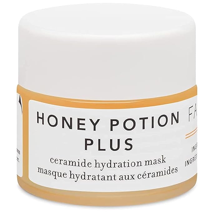 Farmacy Hydrating Face Mask - Honey Potion Plus Nourishing Skincare Facial Mask with Niacinamide, Ceramides + Pro-Vitamin B5 to Protect + Replenish Moisture Barrier (9ml)-BrightBean Baby