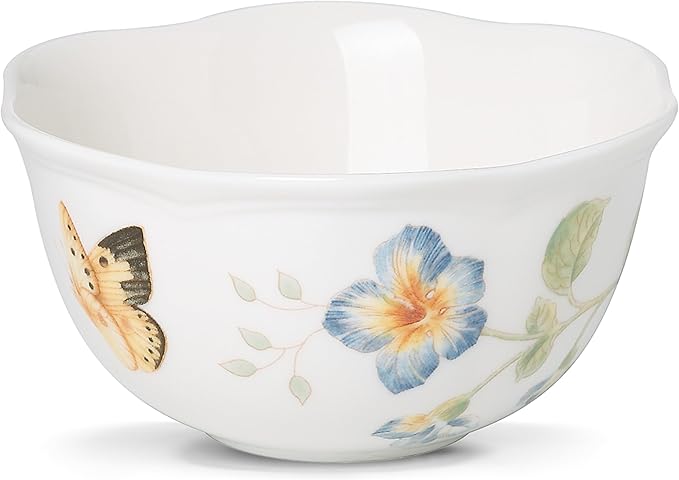 Lenox 806737 Butterfly Meadow Dessert Bowl, Multicolor, 1 Count (Pack of 1)
