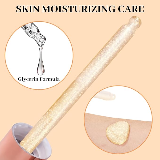 UCANBE Hydrating Body Shimmer Face Glitter Highlighter Makeup Liquid Glow Lotion for Women Holographic Luminizer for Hair for Valentine's Day Gifts (Champagne Gold - 01)-BrightBean Baby